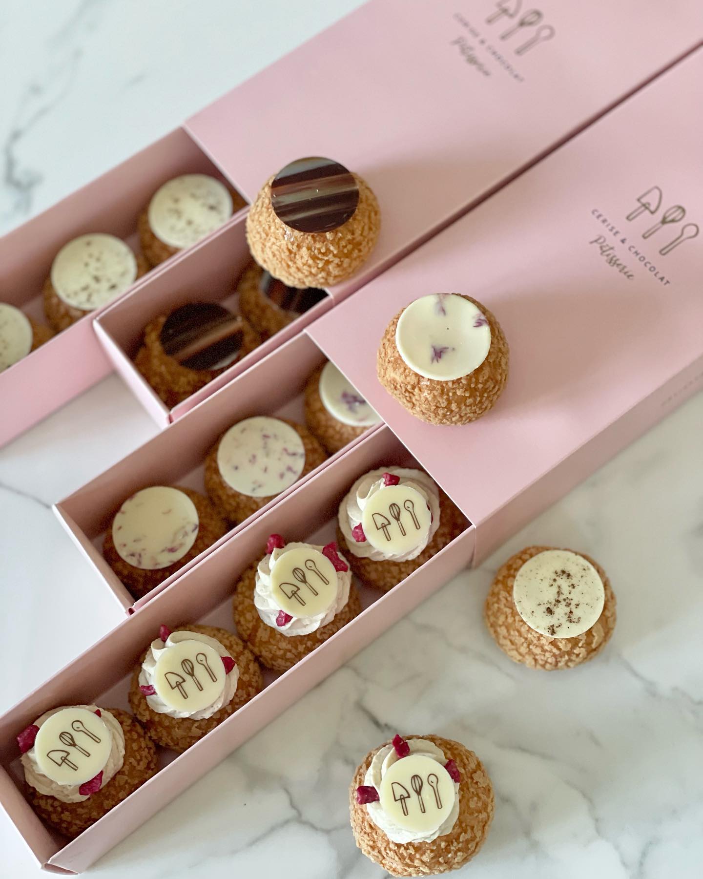 Fourreaux, réalisation sur-mesure pour Cerise & Chocolat
