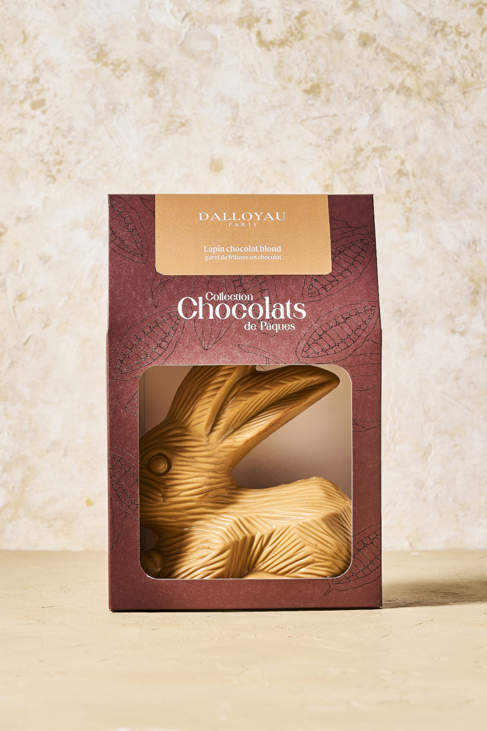 Étui Lapin de Pâques, réalisation sur-mesure pour Dalloyau
