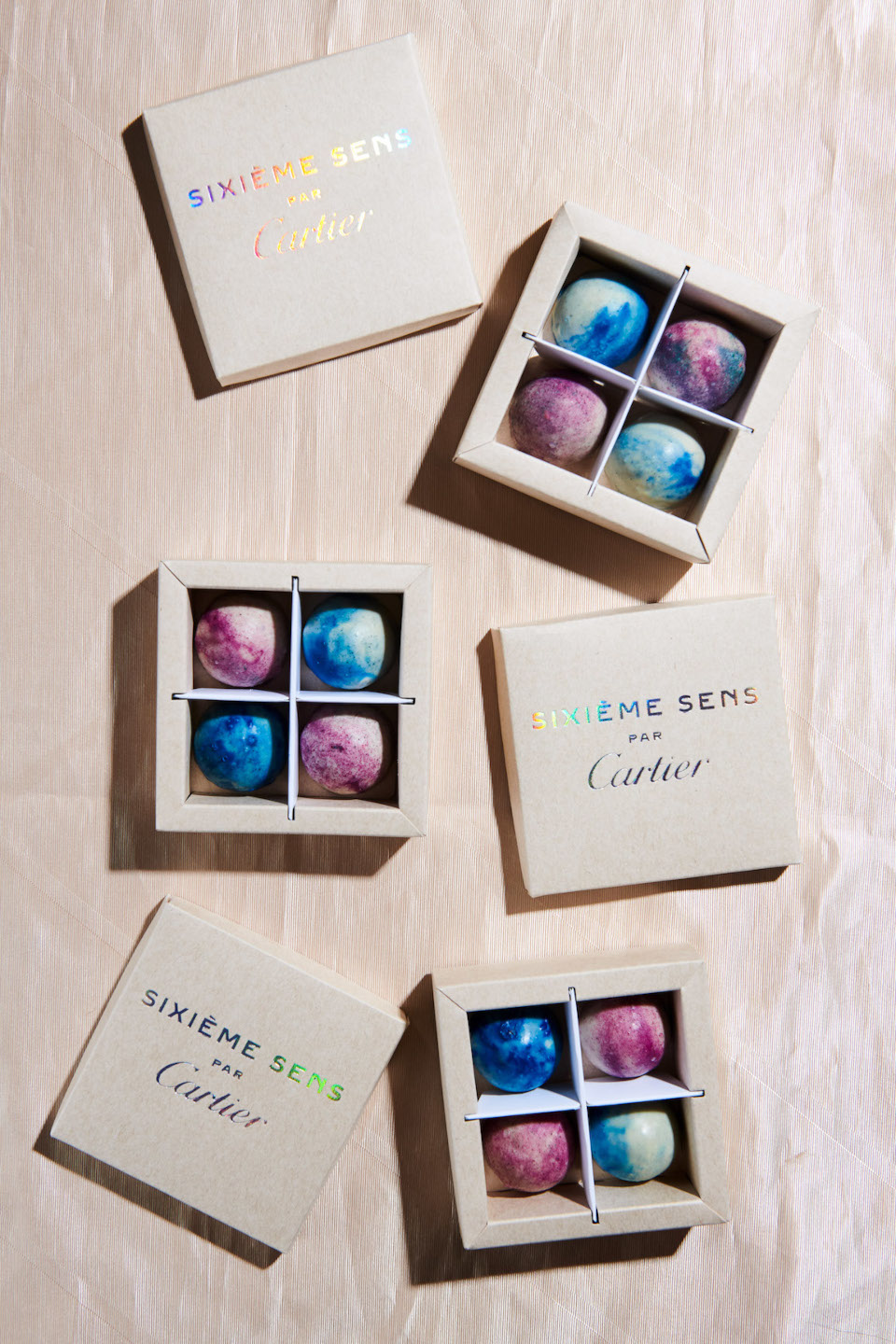 Coffret Sixième sens par Cartier, réalisation sur-mesure pour Luna Création
